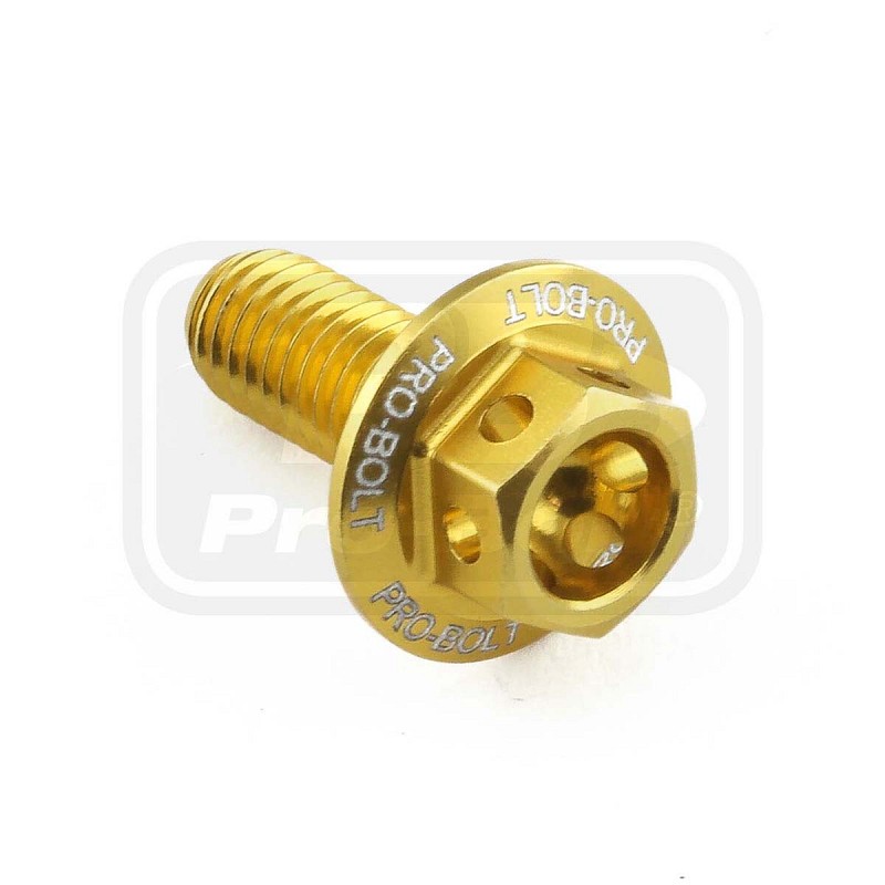 ΒΙΔΕΣ ΕΞΑΓΩΝΕΣ (ΧΑΡΑΓΜΕΝΕΣ) PRO-BOLT Aluminium Flanged Hex Bodywork Bolt M5x(0.80mm)x12mm Race Spec Etched (LBWHX512RE)