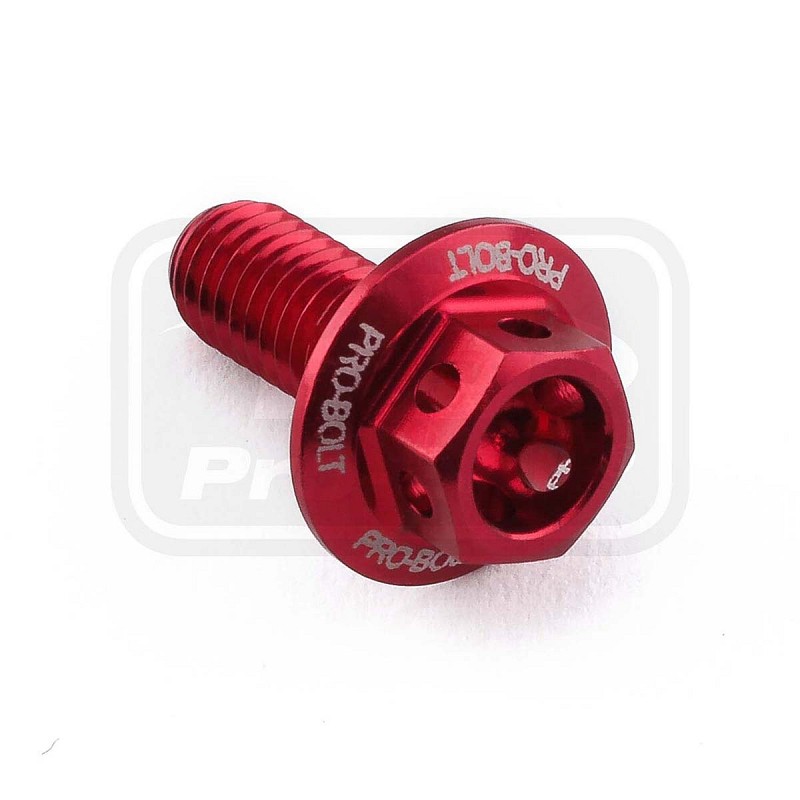 ΒΙΔΕΣ ΕΞΑΓΩΝΕΣ (ΧΑΡΑΓΜΕΝΕΣ) PRO-BOLT Aluminium Flanged Hex Bodywork Bolt M5x(0.80mm)x12mm Race Spec Etched (LBWHX512RE)