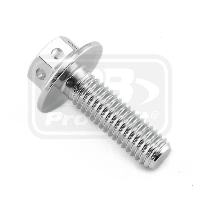 ΒΙΔΕΣ ΕΞΑΓΩΝΕΣ (ΧΑΡΑΓΜΕΝΕΣ) PRO-BOLT Aluminium Flanged Hex Bodywork Bolt M5x(0.80mm)x16mm Race Spec Etched (LBWHX516RE)