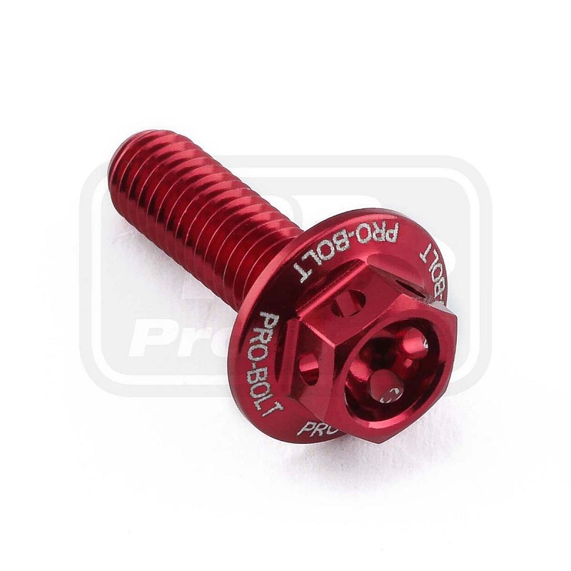 ΒΙΔΕΣ ΕΞΑΓΩΝΕΣ (ΧΑΡΑΓΜΕΝΕΣ) PRO-BOLT Aluminium Flanged Hex Bodywork Bolt M5x(0.80mm)x16mm Race Spec Etched (LBWHX516RE)