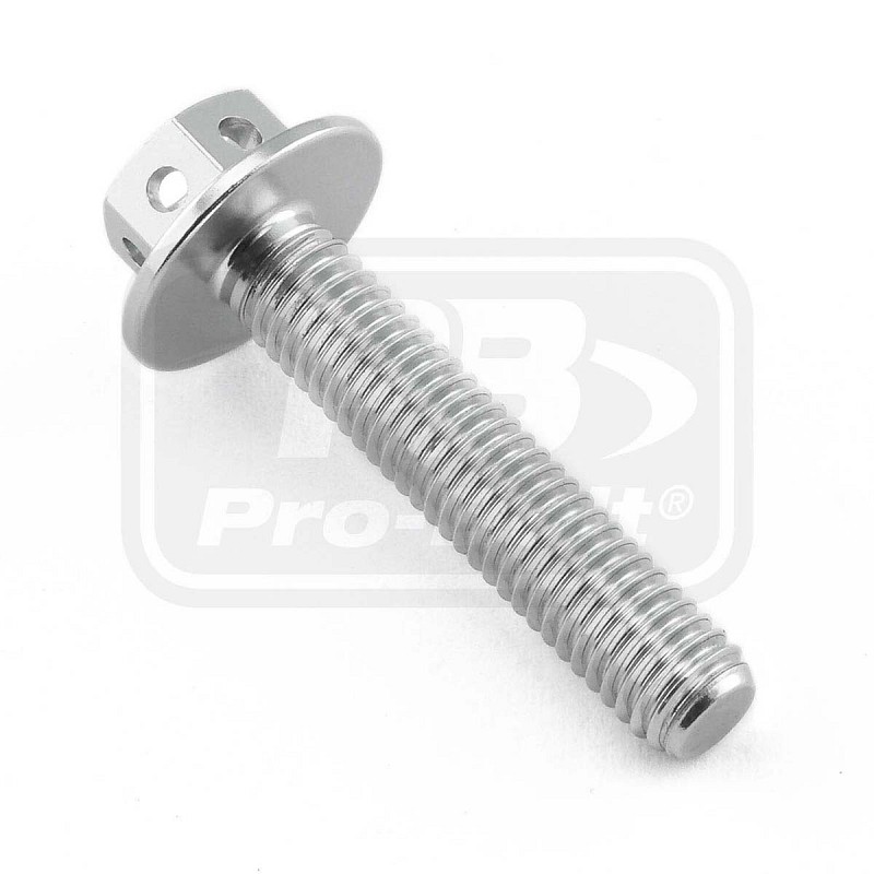 ΒΙΔΕΣ ΕΞΑΓΩΝΕΣ (ΧΑΡΑΓΜΕΝΕΣ) PRO-BOLT Aluminium Flanged Hex Bodywork Bolt M5x(0.80mm)x25mm Race Spec Etched (LBWHX525RE)