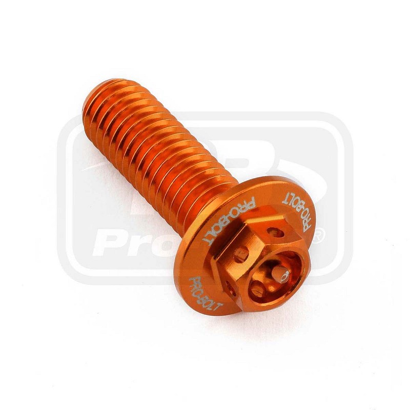 ΒΙΔΕΣ ΕΞΑΓΩΝΕΣ (ΧΑΡΑΓΜΕΝΕΣ) PRO-BOLT Aluminium Flanged Hex Bodywork Bolt M8x(1.25mm)x25mm Race Spec Etched (LBWHX825RE)