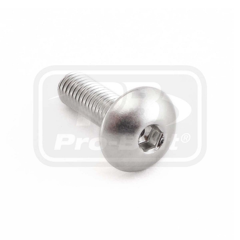 ΒΙΔΕΣ ΠΛΑΤΥΚΕΦΑΛΕΣ PRO-BOLT (LFB516) Aluminium Dome Head Bolt M5x(0.80mm)x16mm