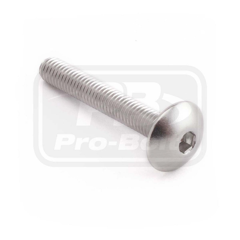 ΒΙΔΕΣ ΠΛΑΤΥΚΕΦΑΛΕΣ PRO-BOLT Aluminium Dome Head Bolt M6x(1.00mm)x40mm (LFB640)