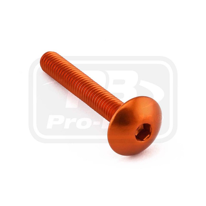 ΒΙΔΕΣ ΠΛΑΤΥΚΕΦΑΛΕΣ PRO-BOLT Aluminium Dome Head Bolt M6x(1.00mm)x40mm (LFB640)