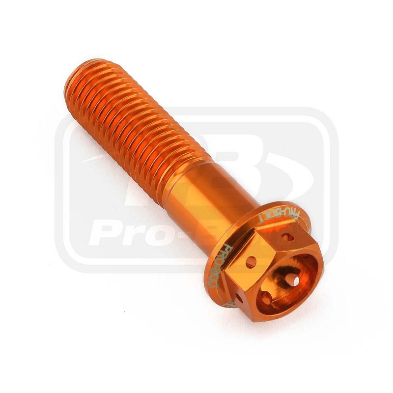 ΒΙΔΕΣ ΕΞΑΓΩΝΕΣ (ΧΑΡΑΓΜΕΝΕΣ) PRO-BOLT Aluminium Flanged Hex Head Bolt M10x(1.25mm)x40mm Race Spec Etched (LHX1040FRE)