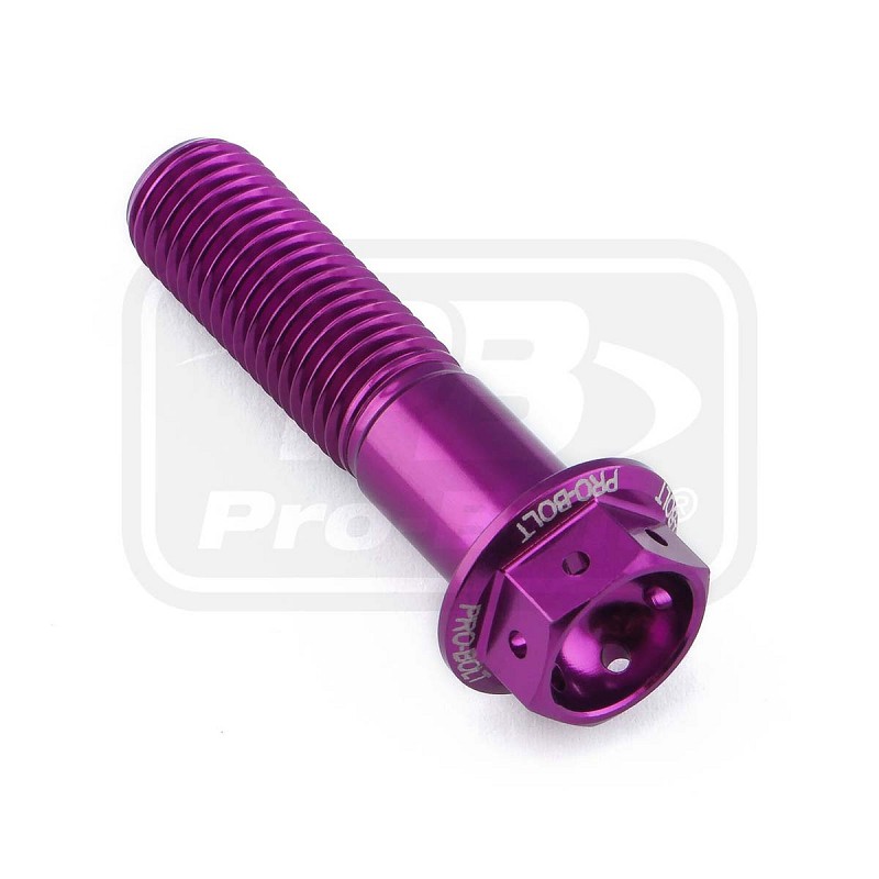 ΒΙΔΕΣ ΕΞΑΓΩΝΕΣ (ΧΑΡΑΓΜΕΝΕΣ) PRO-BOLT Aluminium Flanged Hex Head Bolt M10x(1.25mm)x40mm Race Spec Etched (LHX1040FRE)