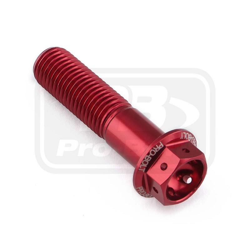 ΒΙΔΕΣ ΕΞΑΓΩΝΕΣ (ΧΑΡΑΓΜΕΝΕΣ) PRO-BOLT Aluminium Flanged Hex Head Bolt M10x(1.25mm)x40mm Race Spec Etched (LHX1040FRE)