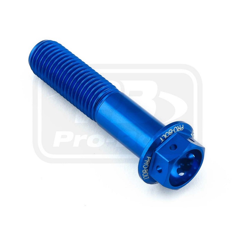 ΒΙΔΕΣ ΕΞΑΓΩΝΕΣ (ΧΑΡΑΓΜΕΝΕΣ) PRO-BOLT Aluminium Flanged Hex Head Bolt M10x(1.25mm)x45mm Race Spec Etched (LHX1045FRE)