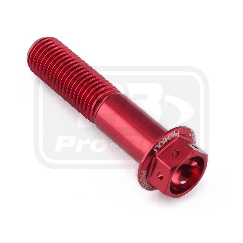 ΒΙΔΕΣ ΕΞΑΓΩΝΕΣ (ΧΑΡΑΓΜΕΝΕΣ) PRO-BOLT Aluminium Flanged Hex Head Bolt M10x(1.25mm)x45mm Race Spec Etched (LHX1045FRE)