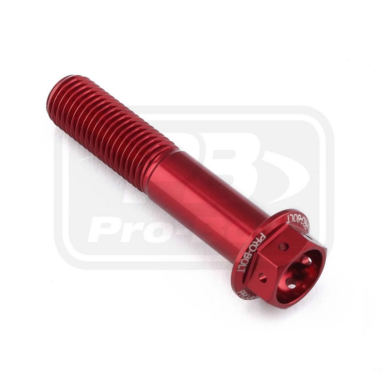 ΒΙΔΕΣ ΕΞΑΓΩΝΕΣ (ΧΑΡΑΓΜΕΝΕΣ) PRO-BOLT Aluminium Flanged Hex Head Bolt M10x(1.25mm)x50mm Race Spec Etched (LHX1050FRE)