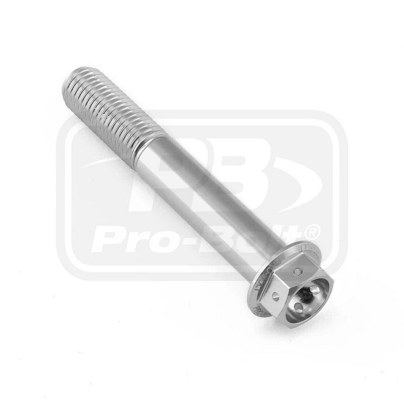 ΒΙΔΕΣ ΕΞΑΓΩΝΕΣ (ΧΑΡΑΓΜΕΝΕΣ) PRO-BOLT Aluminium Flanged Hex Head Bolt M10x(1.25mm)x65mm Race Spec Etched (LHX1065FRE)