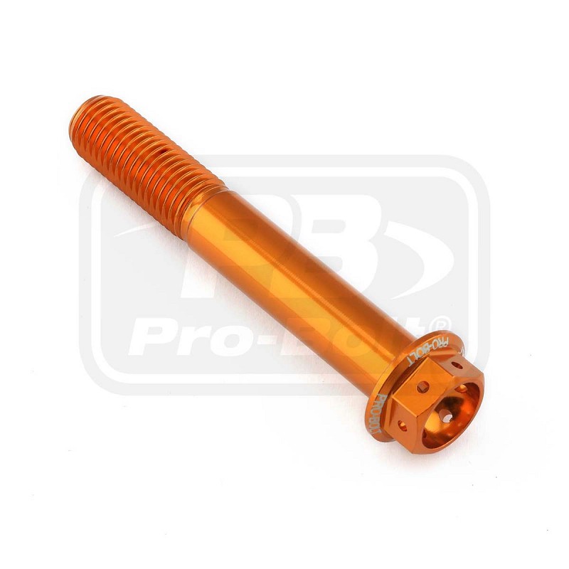 ΒΙΔΕΣ ΕΞΑΓΩΝΕΣ (ΧΑΡΑΓΜΕΝΕΣ) PRO-BOLT Aluminium Flanged Hex Head Bolt M10x(1.25mm)x65mm Race Spec Etched (LHX1065FRE)