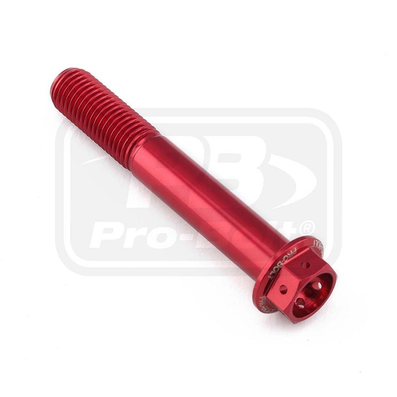 ΒΙΔΕΣ ΕΞΑΓΩΝΕΣ (ΧΑΡΑΓΜΕΝΕΣ) PRO-BOLT Aluminium Flanged Hex Head Bolt M10x(1.25mm)x65mm Race Spec Etched (LHX1065FRE)
