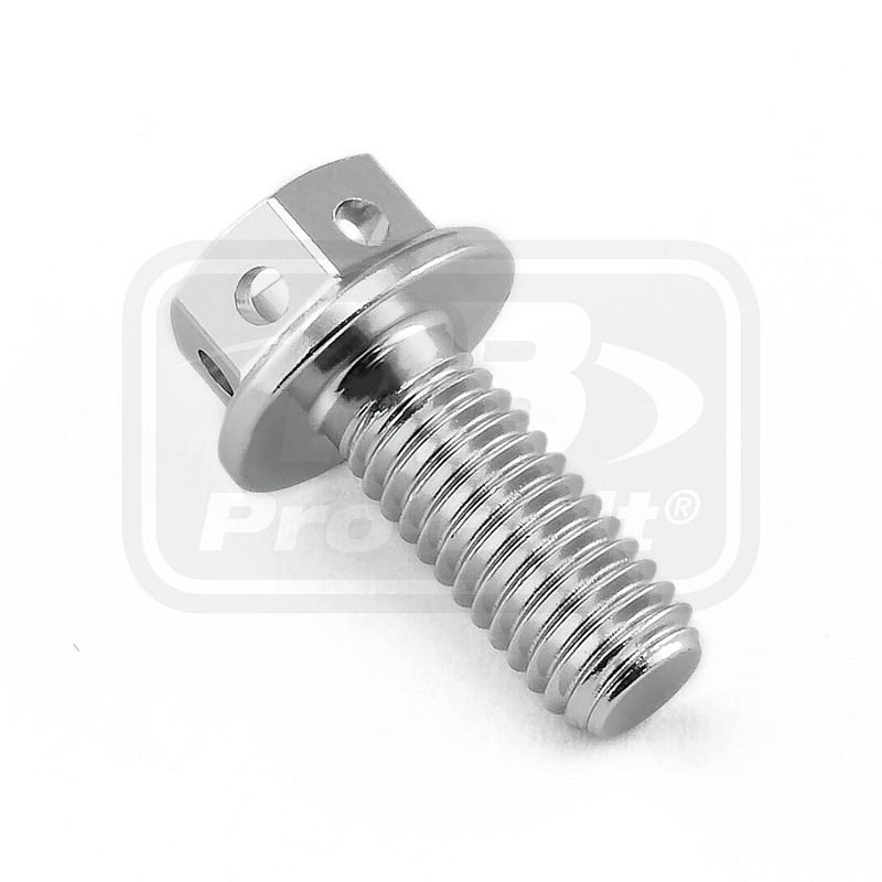 ΒΙΔΕΣ ΕΞΑΓΩΝΕΣ (ΧΑΡΑΓΜΕΝΕΣ) PRO-BOLT Aluminium Flanged Hex Head Bolt M5x(0.80mm)x12mm Race Spec Etched (LHX512RE)