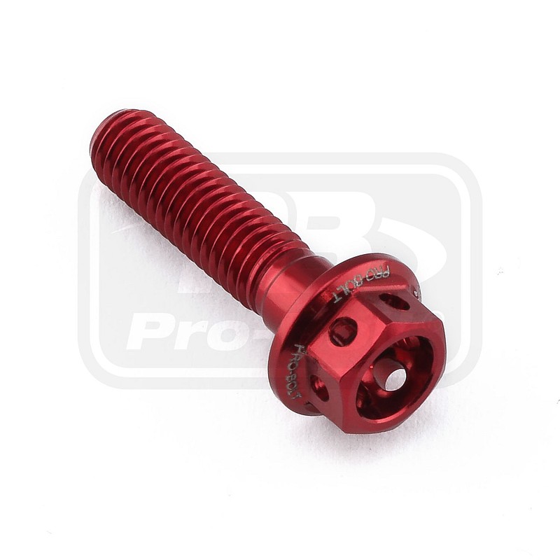ΒΙΔΕΣ ΕΞΑΓΩΝΕΣ (ΧΑΡΑΓΜΕΝΕΣ) PRO-BOLT Aluminium Flanged Hex Head Bolt M5x(0.80mm)x20mm Race Spec Etched (LHX520RE)