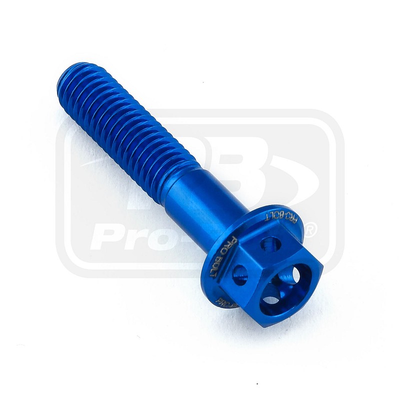 ΒΙΔΕΣ ΕΞΑΓΩΝΕΣ (ΧΑΡΑΓΜΕΝΕΣ) PRO-BOLT Aluminium Flanged Hex Head Bolt M5x(0.80mm)x25mm Race Spec Etched (LHX525RE)
