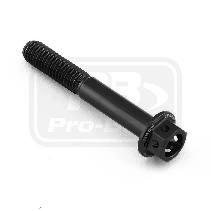 ΒΙΔΕΣ ΕΞΑΓΩΝΕΣ (ΧΑΡΑΓΜΕΝΕΣ) PRO-BOLT Aluminium Flanged Hex Head Bolt M5x(0.80mm)x35mm Race Spec Etched (LHX535RE)