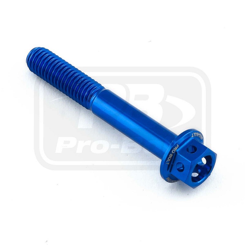 ΒΙΔΕΣ ΕΞΑΓΩΝΕΣ (ΧΑΡΑΓΜΕΝΕΣ) PRO-BOLT Aluminium Flanged Hex Head Bolt M5x(0.80mm)x35mm Race Spec Etched (LHX535RE)
