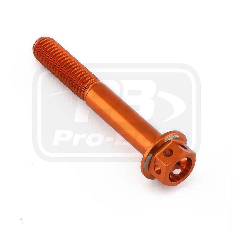 ΒΙΔΕΣ ΕΞΑΓΩΝΕΣ (ΧΑΡΑΓΜΕΝΕΣ) PRO-BOLT Aluminium Flanged Hex Head Bolt M5x(0.80mm)x35mm Race Spec Etched (LHX535RE)