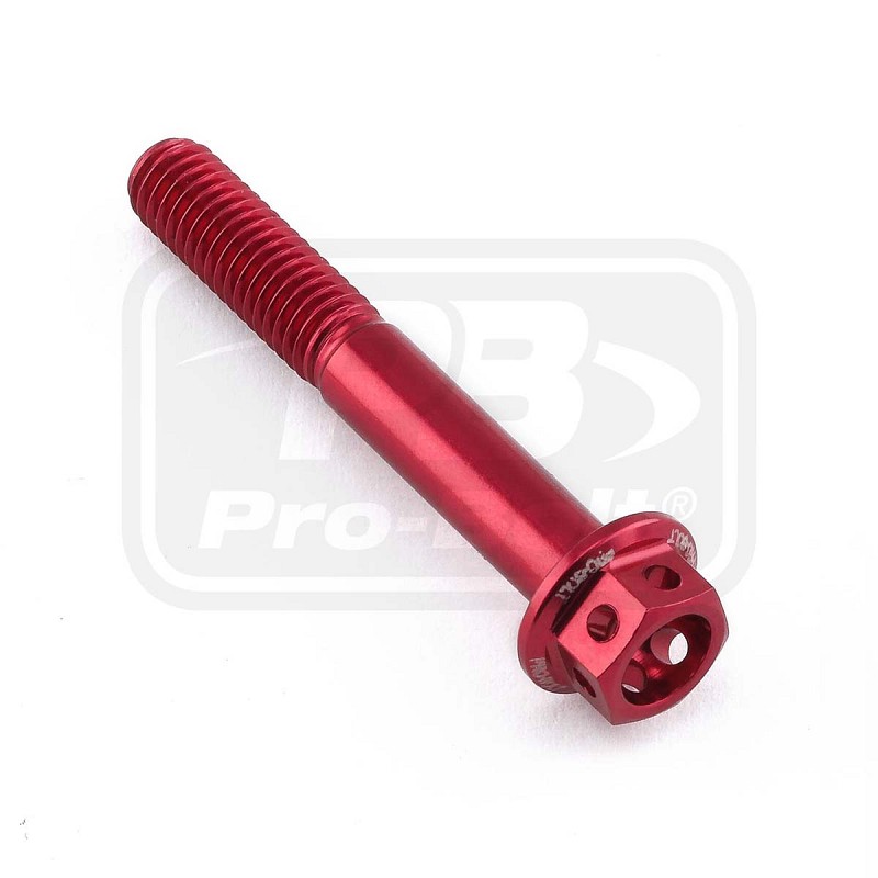 ΒΙΔΕΣ ΕΞΑΓΩΝΕΣ (ΧΑΡΑΓΜΕΝΕΣ) PRO-BOLT Aluminium Flanged Hex Head Bolt M5x(0.80mm)x35mm Race Spec Etched (LHX535RE)