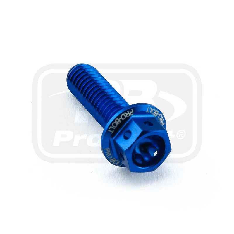 ΒΙΔΕΣ ΕΞΑΓΩΝΕΣ (ΧΑΡΑΓΜΕΝΕΣ) PRO-BOLT Aluminium Flanged Hex Head Bolt M6x(1.00mm)x20mm Race Spec Etched (LHX620RE)