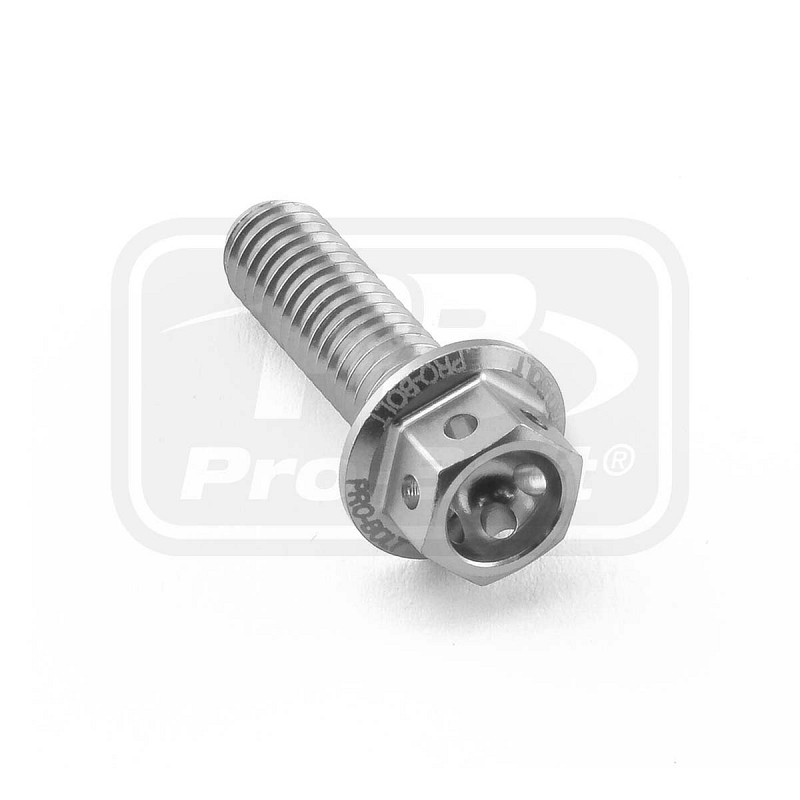 ΒΙΔΕΣ ΕΞΑΓΩΝΕΣ (ΧΑΡΑΓΜΕΝΕΣ) PRO-BOLT Aluminium Flanged Hex Head Bolt M6x(1.00mm)x20mm Race Spec Etched (LHX620RE)