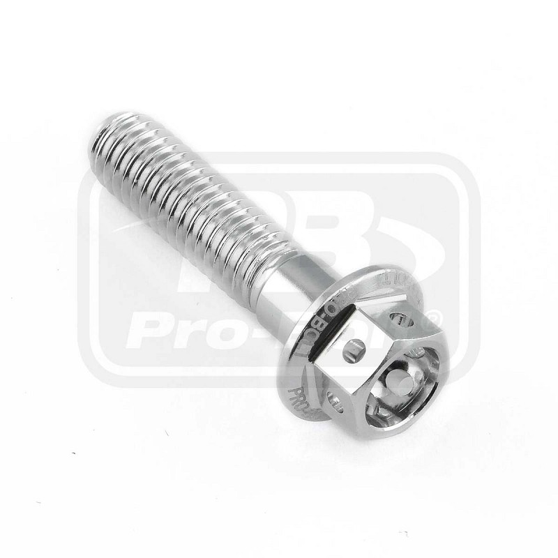 ΒΙΔΕΣ ΕΞΑΓΩΝΕΣ (ΧΑΡΑΓΜΕΝΕΣ) PRO-BOLT Aluminium Flanged Hex Head Bolt M6x(1.00mm)x25mm Race Spec Etched (LHX625RE)