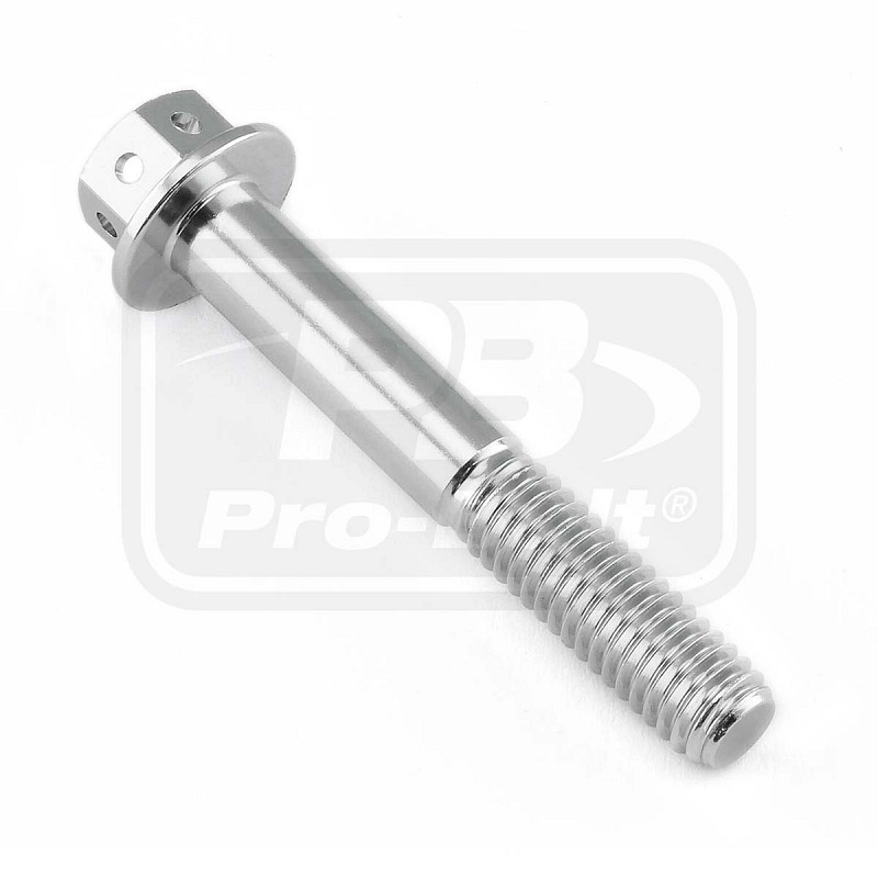 ΒΙΔΕΣ ΕΞΑΓΩΝΕΣ (ΧΑΡΑΓΜΕΝΕΣ) PRO-BOLT Aluminium Flanged Hex Head Bolt M6x(1.00mm)x40mm Race Spec Etched (LHX640RE)