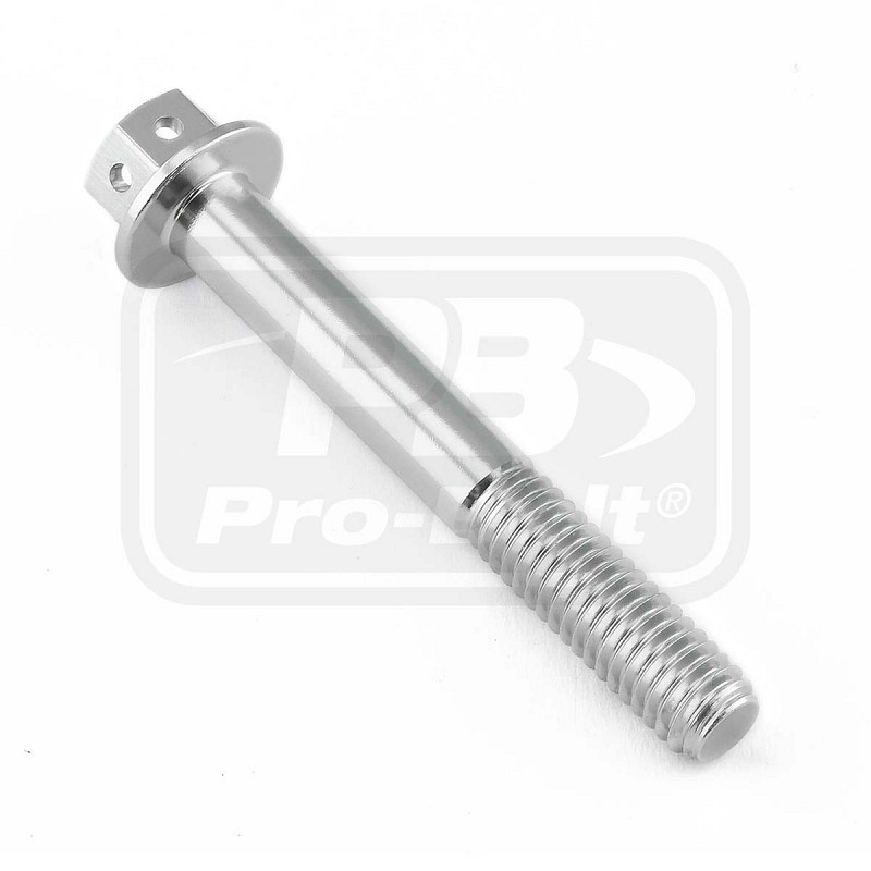 ΒΙΔΕΣ ΕΞΑΓΩΝΕΣ (ΧΑΡΑΓΜΕΝΕΣ) PRO-BOLT Aluminium Flanged Hex Head Bolt M6x(1.00mm)x45mm Race Spec Etched (LHX645RE)