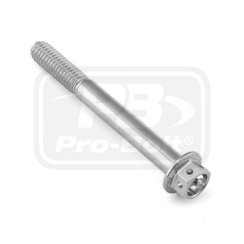 ΒΙΔΕΣ ΕΞΑΓΩΝΕΣ (ΧΑΡΑΓΜΕΝΕΣ) PRO-BOLT Aluminium Flanged Hex Head Bolt M6x(1.00mm)x55mm Race Spec Etched (LHX655RE)