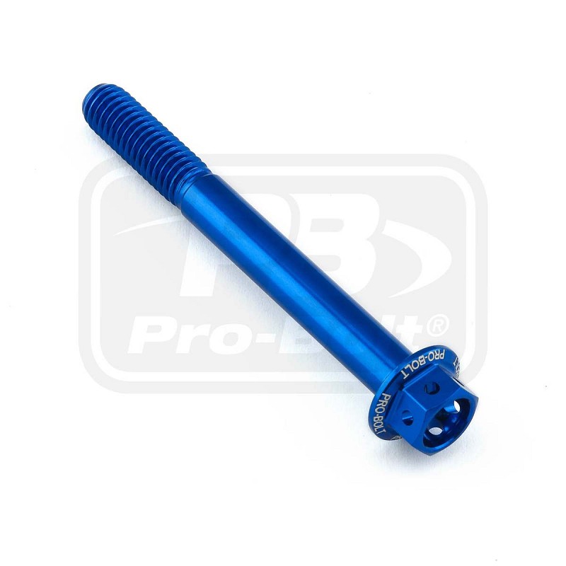 ΒΙΔΕΣ ΕΞΑΓΩΝΕΣ (ΧΑΡΑΓΜΕΝΕΣ) PRO-BOLT Aluminium Flanged Hex Head Bolt M6x(1.00mm)x55mm Race Spec Etched (LHX655RE)