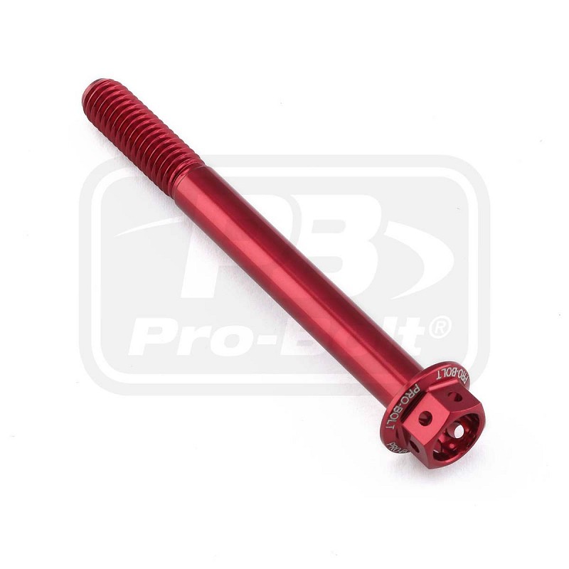 ΒΙΔΕΣ ΕΞΑΓΩΝΕΣ (ΧΑΡΑΓΜΕΝΕΣ) PRO-BOLT Aluminium Flanged Hex Head Bolt M6x(1.00mm)x60mm Race Spec Etched (LHX660RE)