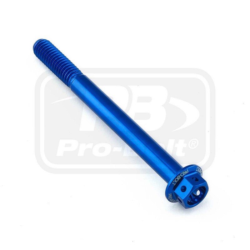 ΒΙΔΕΣ ΕΞΑΓΩΝΕΣ (ΧΑΡΑΓΜΕΝΕΣ) PRO-BOLT Aluminium Flanged Hex Head Bolt M6x(1.00mm)x65mm Race Spec Etched (LHX665RE)