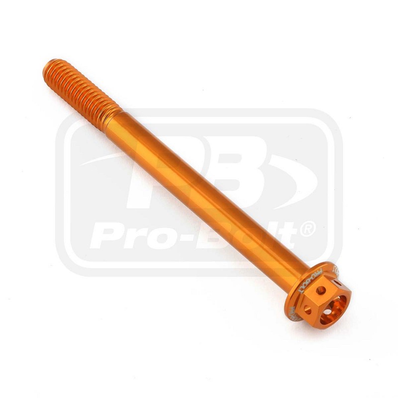 ΒΙΔΕΣ ΕΞΑΓΩΝΕΣ (ΧΑΡΑΓΜΕΝΕΣ) PRO-BOLT Aluminium Flanged Hex Head Bolt M6x(1.00mm)x70mm Race Spec Etched (LHX670RE)
