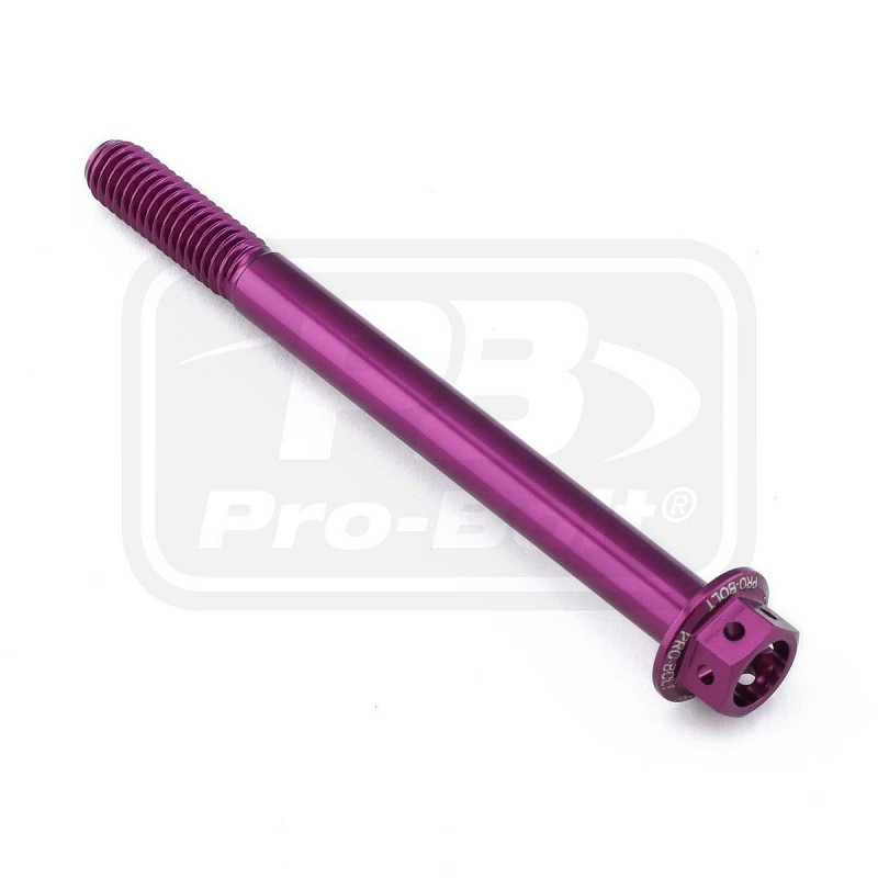 ΒΙΔΕΣ ΕΞΑΓΩΝΕΣ (ΧΑΡΑΓΜΕΝΕΣ) PRO-BOLT Aluminium Flanged Hex Head Bolt M6x(1.00mm)x70mm Race Spec Etched (LHX670RE)
