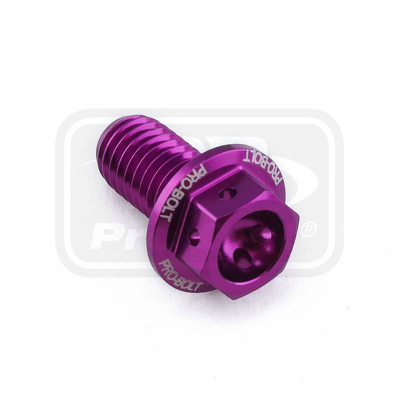 ΒΙΔΕΣ ΕΞΑΓΩΝΕΣ (ΧΑΡΑΓΜΕΝΕΣ) PRO-BOLT Aluminium Flanged Hex Head Bolt M8x(1.25mm)x15mm Race Spec Etched (LHX815RE)