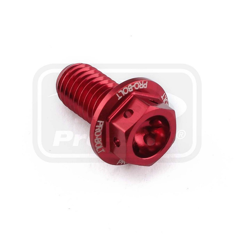 ΒΙΔΕΣ ΕΞΑΓΩΝΕΣ (ΧΑΡΑΓΜΕΝΕΣ) PRO-BOLT Aluminium Flanged Hex Head Bolt M8x(1.25mm)x15mm Race Spec Etched (LHX815RE)