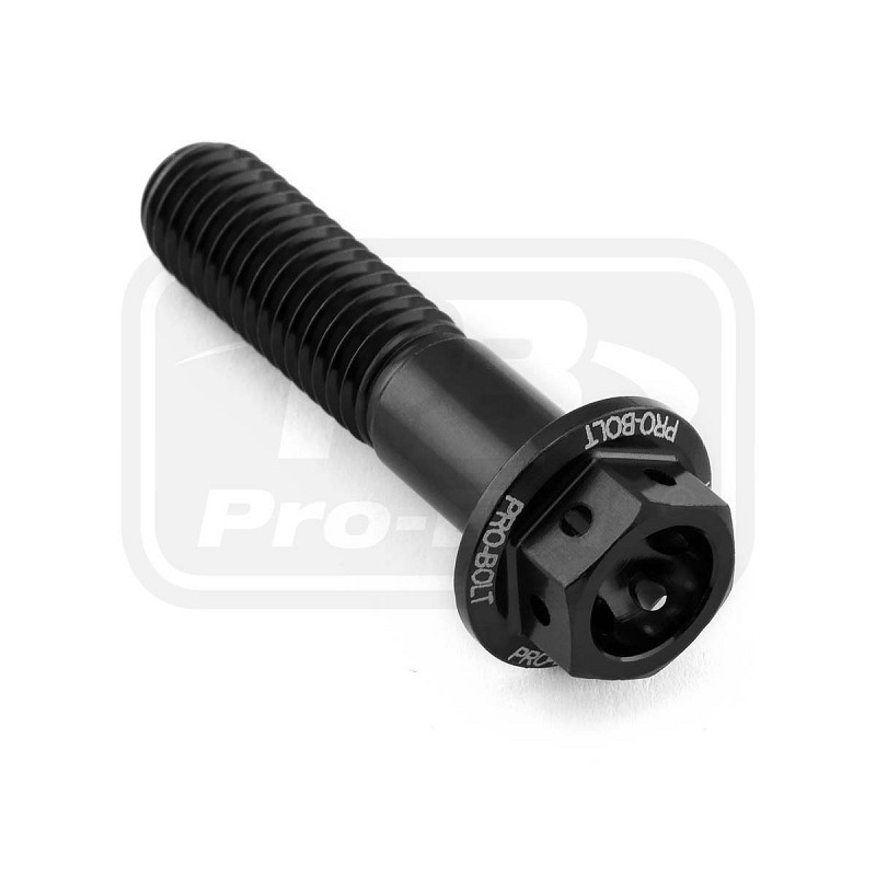 ΒΙΔΕΣ ΕΞΑΓΩΝΕΣ (ΧΑΡΑΓΜΕΝΕΣ) PRO-BOLT Aluminium Flanged Hex Head Bolt M8x(1.25mm)x35mm Race Spec Etched (LHX835RE)
