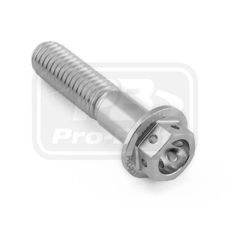 ΒΙΔΕΣ ΕΞΑΓΩΝΕΣ (ΧΑΡΑΓΜΕΝΕΣ) PRO-BOLT Aluminium Flanged Hex Head Bolt M8x(1.25mm)x35mm Race Spec Etched (LHX835RE)