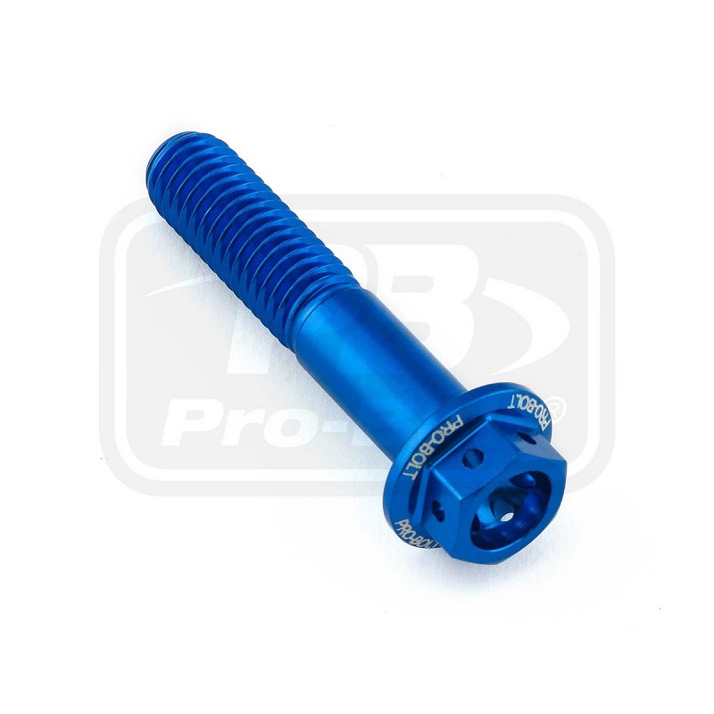 ΒΙΔΕΣ ΕΞΑΓΩΝΕΣ (ΧΑΡΑΓΜΕΝΕΣ) PRO-BOLT Aluminium Flanged Hex Head Bolt M8x(1.25mm)x40mm Race Spec Etched (LHX840RE)