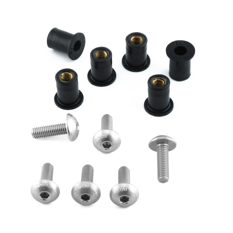 PRO-BOLT ΒΙΔΕΣ ΣΕΤ ΖΕΛΑΤΙΝΑΣ ΠΛΑΤΥΚΕΦΑΛΕΣ (ΧΑΡΑΓΜΕΝΕΣ)