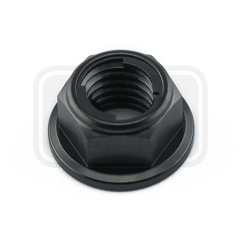 ΠΑΞΙΜΑΔΙΑ TITANIOY PRO-BOLT (TILOCKNUT10BK) Titanium Flanged Metal Lock Nut M10x(1.50mm) Black