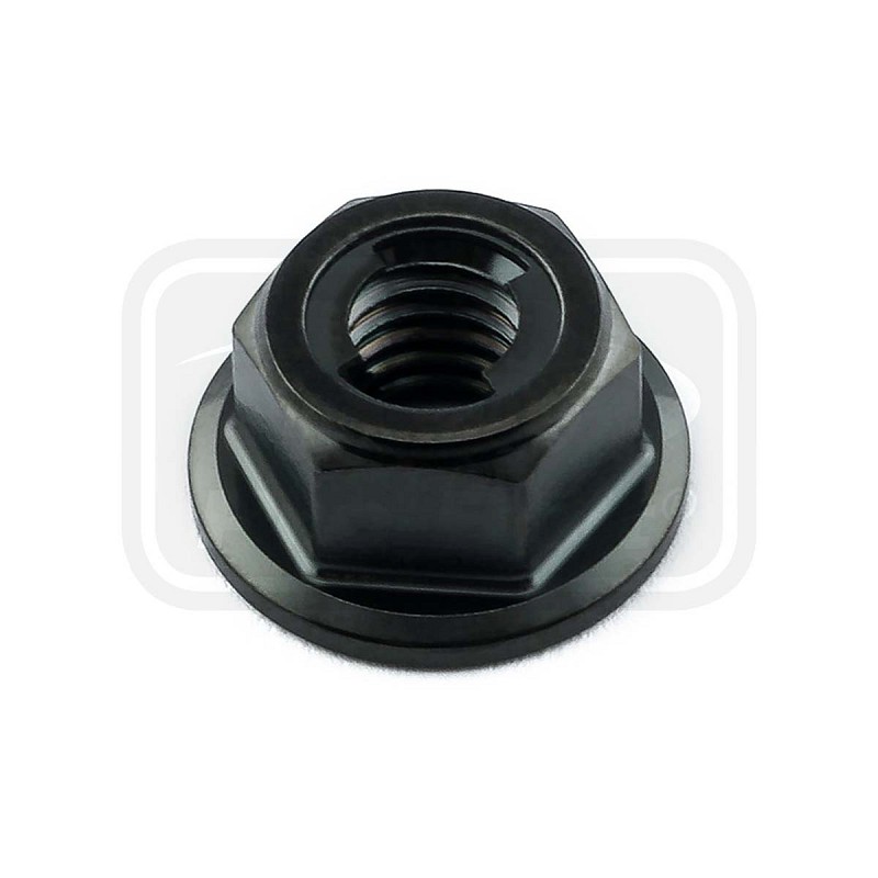 ΠΑΞΙΜΑΔΙΑ TITANIOY PRO-BOLT (TILOCKNUT6BK) Titanium Flanged Metal Lock Nut M6x(1.00mm) Black