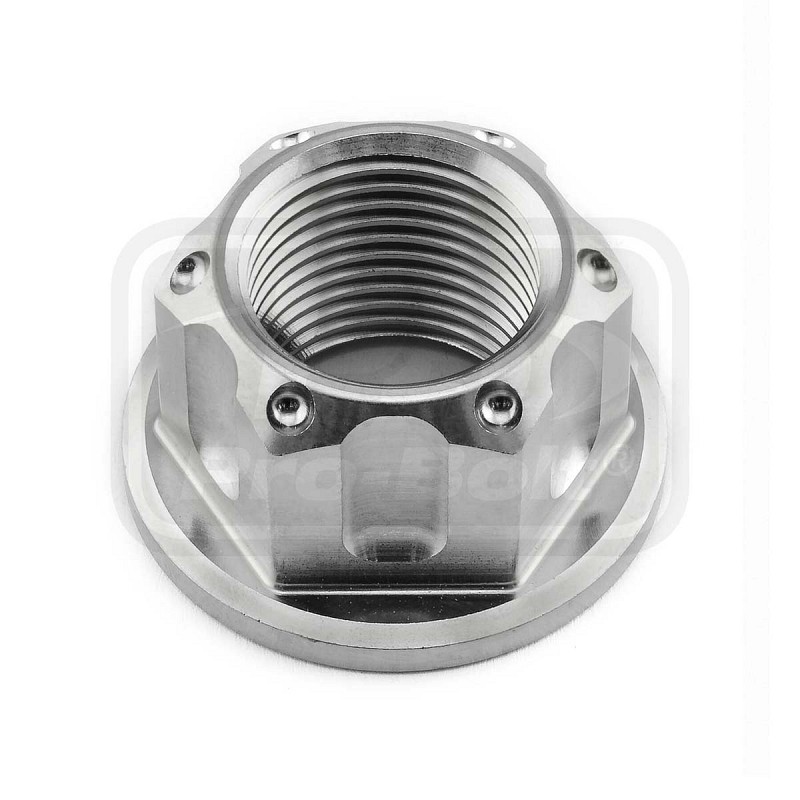 ΠΑΞΙΜΑΔΙΑ TITANIOY PRO-BOLT (TINUT18150002Z2) Titanium Flanged Axle Nut M18x(1.50mm) Rear Wheel Natural