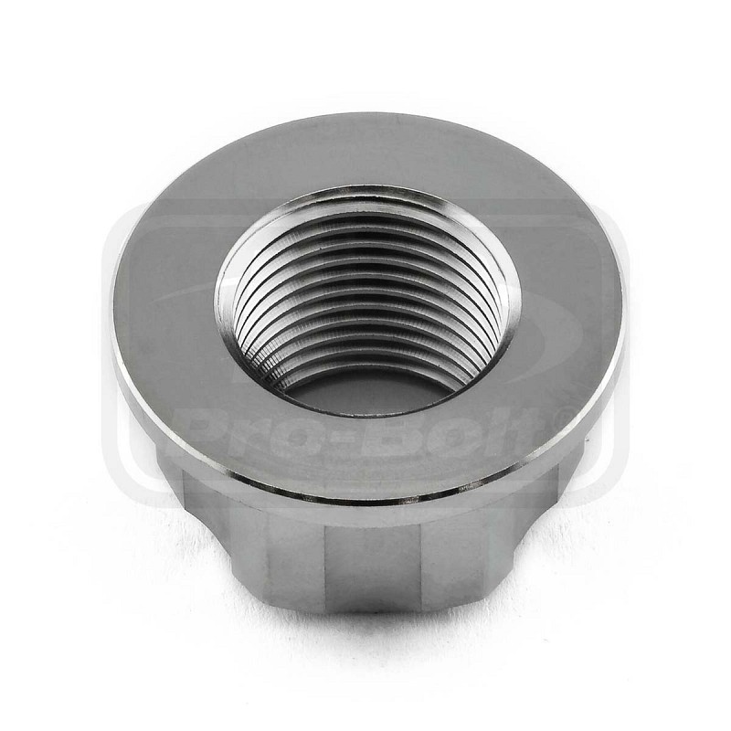 ΠΑΞΙΜΑΔΙΑ TITANIOY PRO-BOLT (TINUT18150002Z2) Titanium Flanged Axle Nut M18x(1.50mm) Rear Wheel Natural