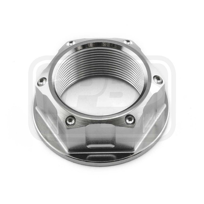 ΠΑΞΙΜΑΔΙΑ TITANIOY PRO-BOLT (TINUT24100001Z1) Titanium Flanged Axle Nut M24x(1.00mm) Front Wheel Natural