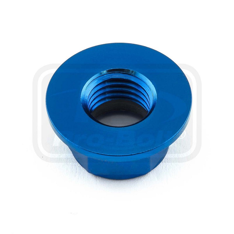 ΠΑΞΙΜΑΔΙΑ TITANIOY PRO-BOLT (TINYNFL12FB) Titanium Flanged Nylon Nut M12x(1.50mm) Blue