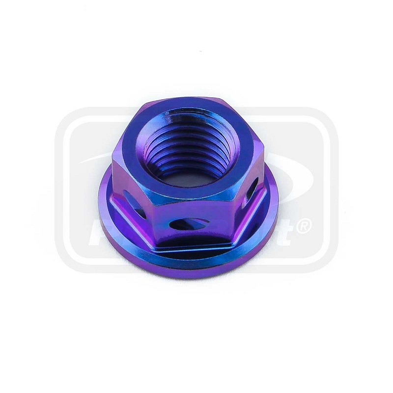 PRO-BOLT ΠΑΞΙΜΑΔΙΑ Titanium Sprocket Nuts M10x(1.25mm) Drilled Purple