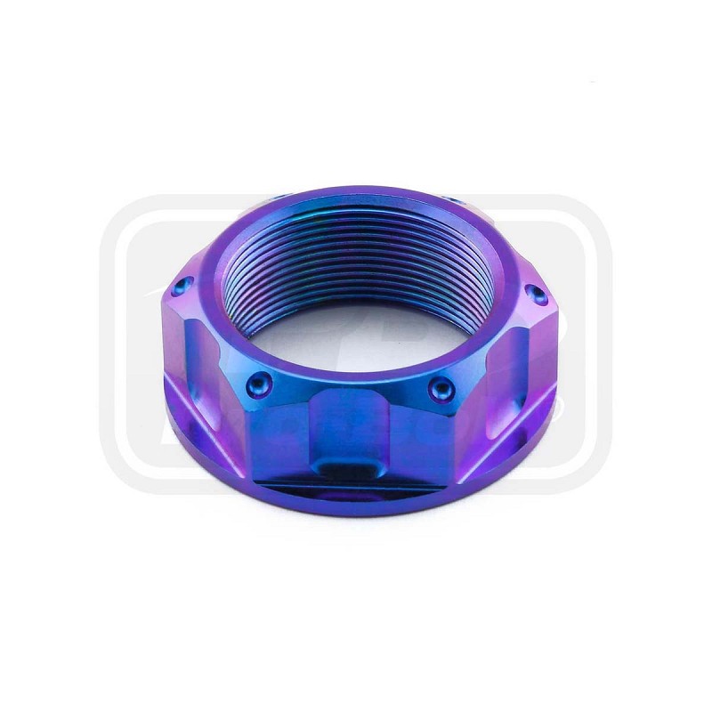 ΠΑΞΙΜΑΔΙΑ TITANIOY PRO-BOLT (TIYOKEO40P) Titanium Top Yoke Nut Open M28 x (1.00mm) - Purple